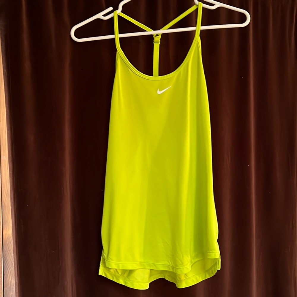 Nike Lime Green String Tank Top S